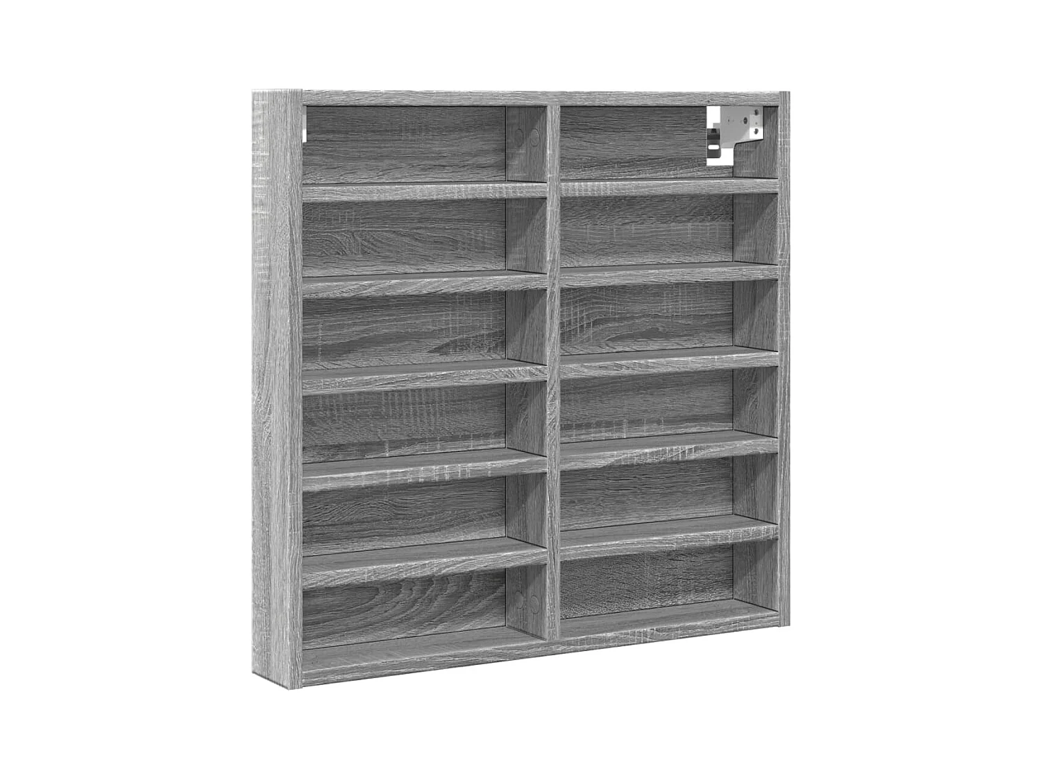 Armoire à vitrine sonoma gris 60x8,5x58 cm bois d'ingénierie