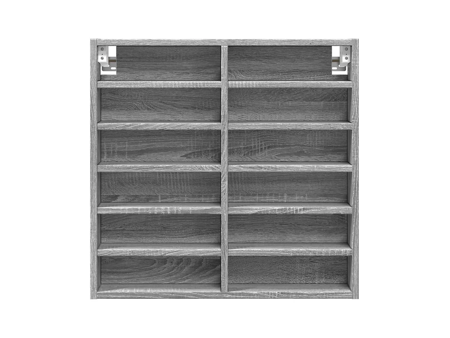 Armoire à vitrine sonoma gris 60x8,5x58 cm bois d'ingénierie