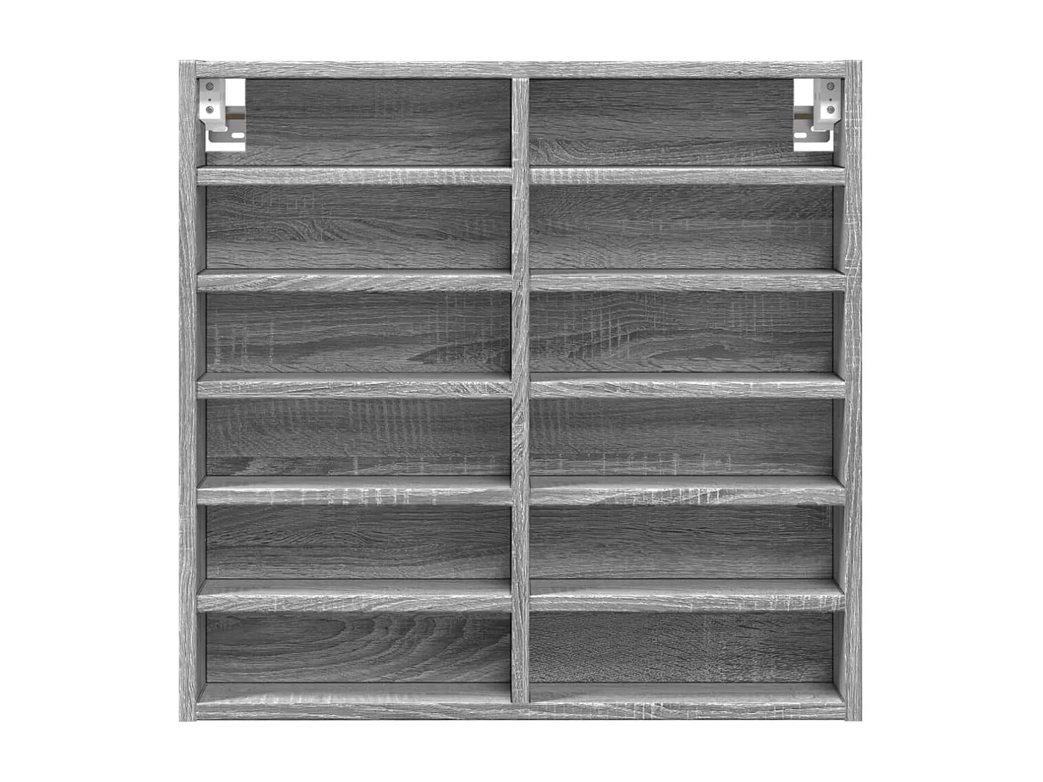 Armário vitrine 60x8,5x58 cm derivados de madeira cinza sonoma