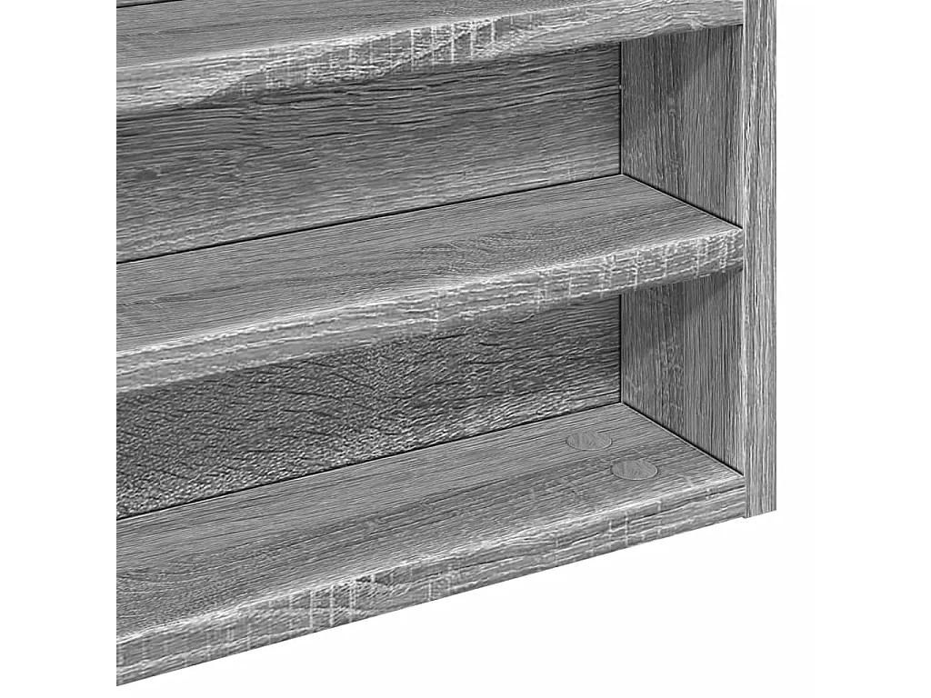 Armário vitrine 60x8,5x58 cm derivados de madeira cinza sonoma