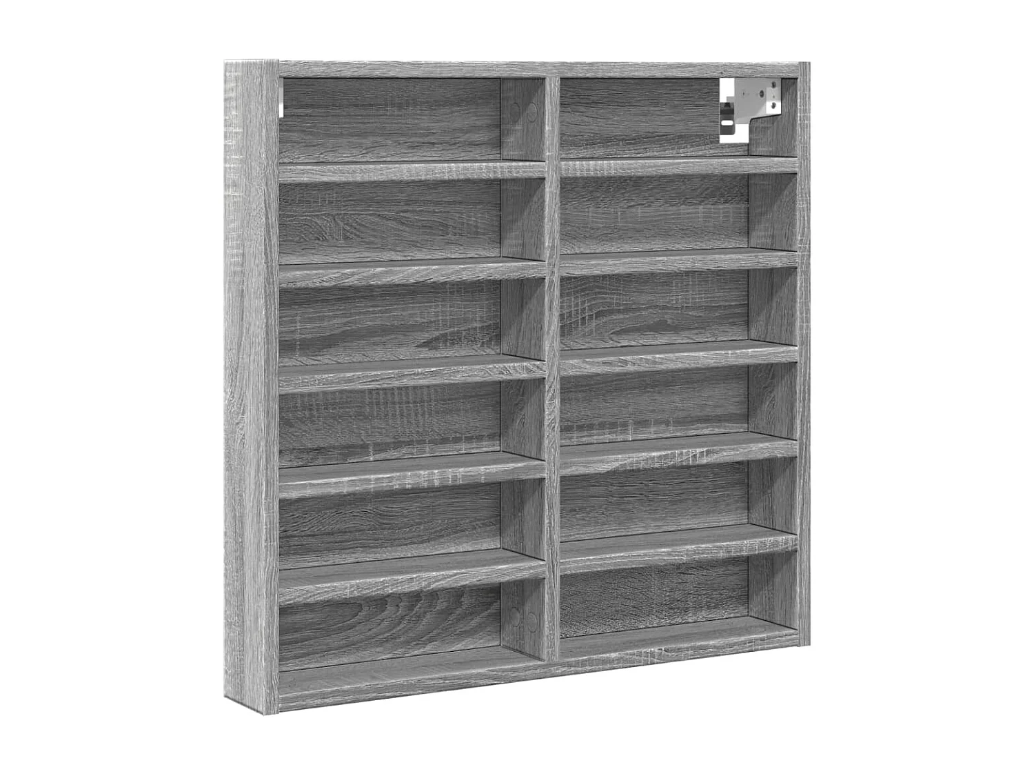 Armoire à vitrine sonoma gris 60x8,5x58 cm bois d'ingénierie