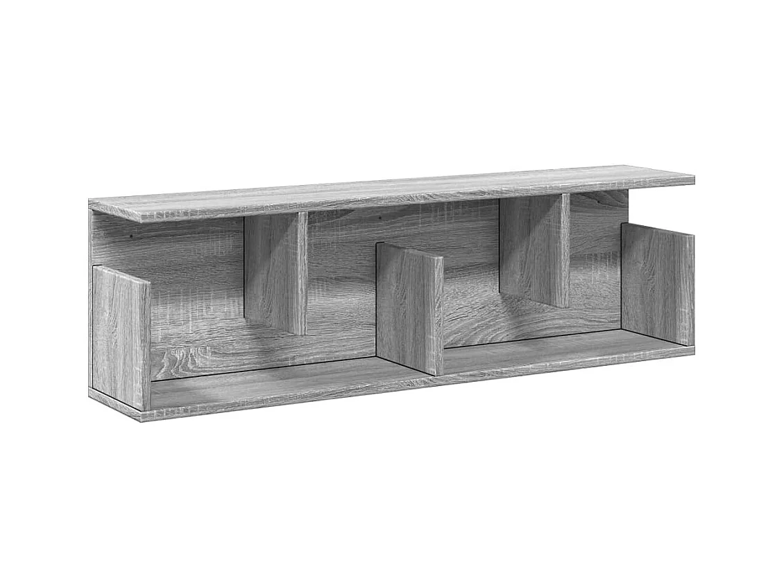 Wandschrank 100x20x30 cm Grau Sonoma Holzwerkstoff