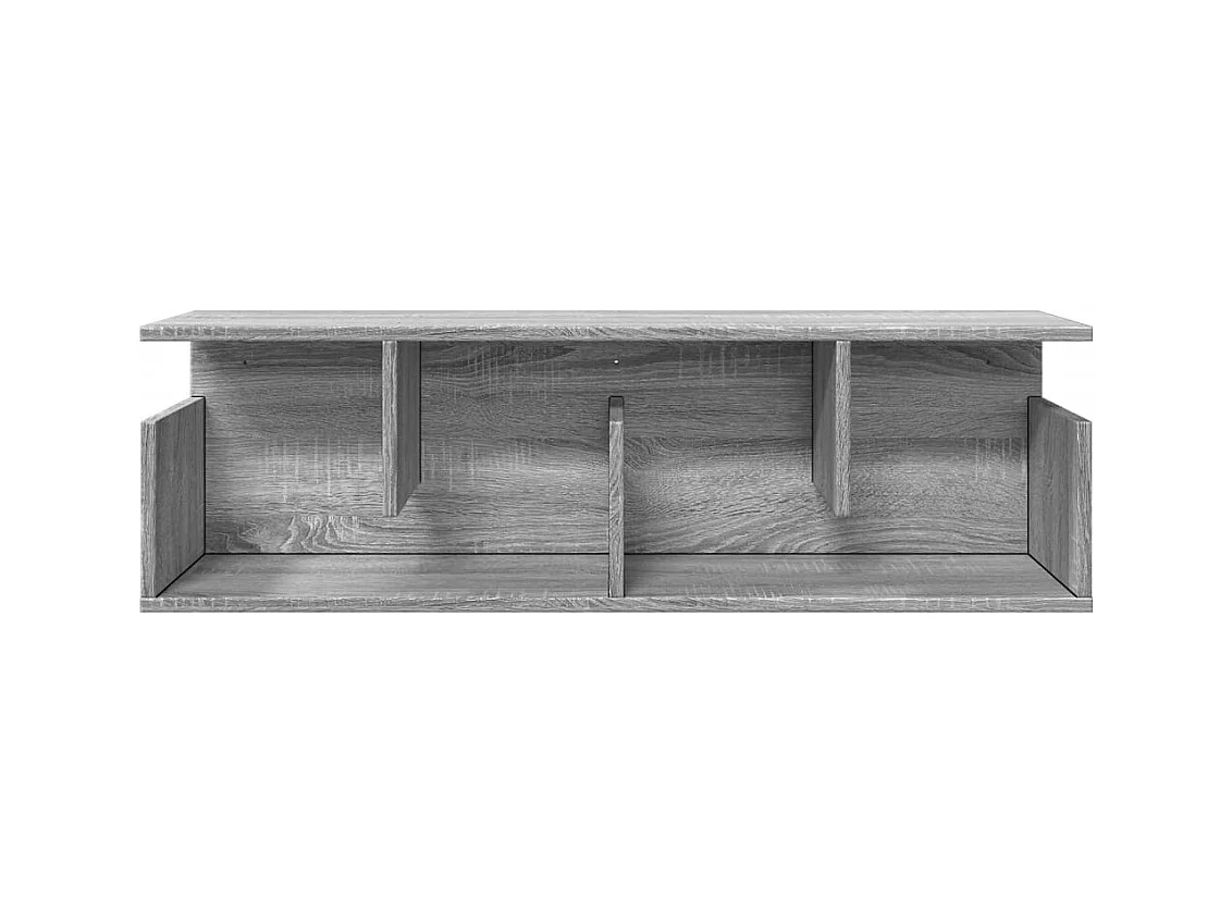 Wandschrank 100x20x30 cm Grau Sonoma Holzwerkstoff