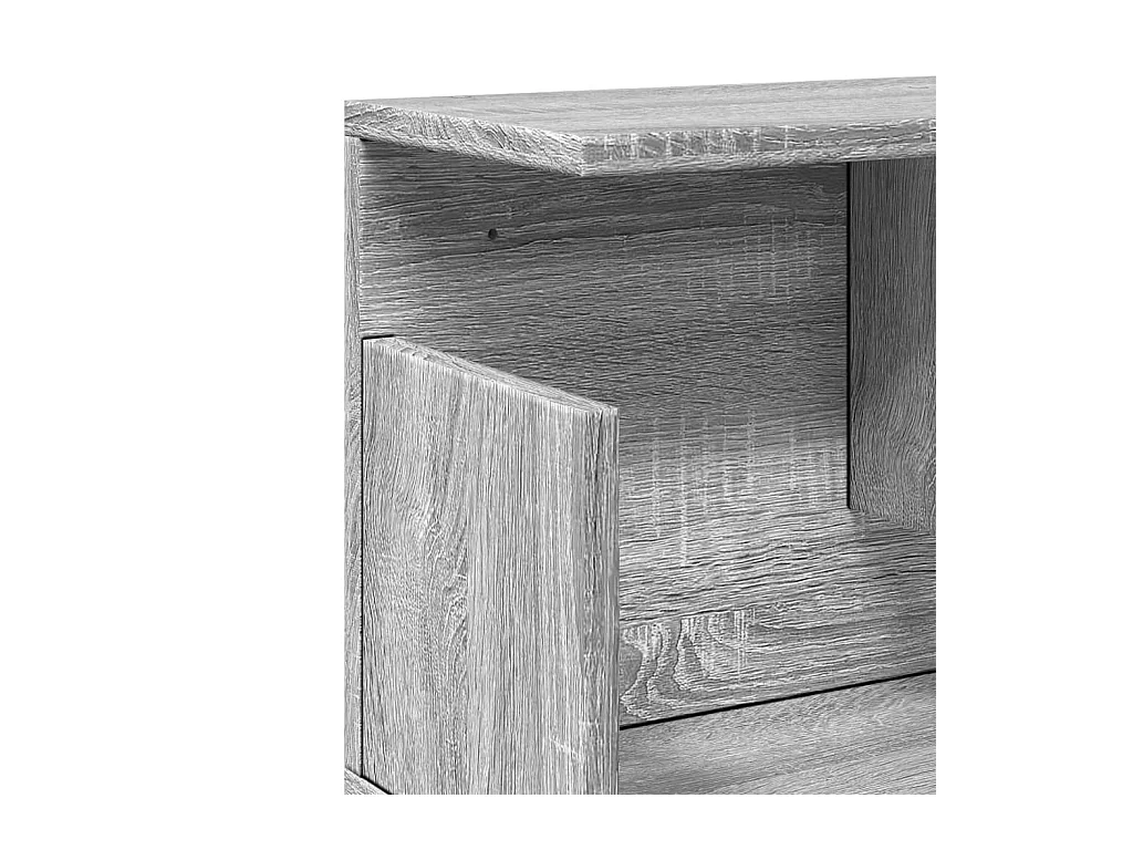Wandschrank 100x20x30 cm Grau Sonoma Holzwerkstoff