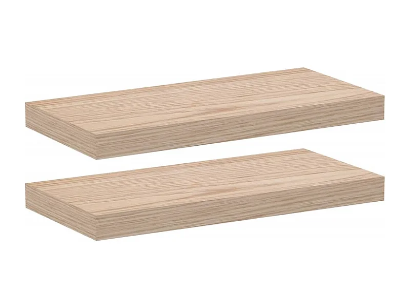 Étagères flottantes 2 pcs 50x23,5x4 cm bois d'ingénierie