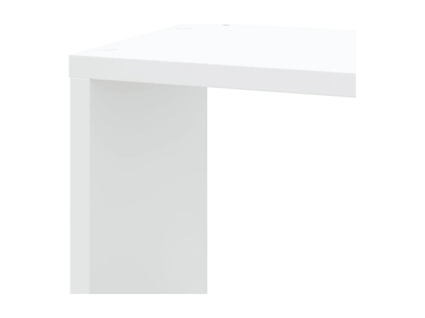 Étagère d'angle murale blanc 45x45x147 cm bois d'ingénierie