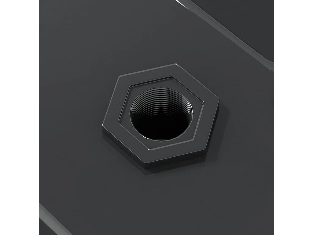 Mensole a Muro 2 pz 100x23,5 cm Nero in Acciaio Inossidabile