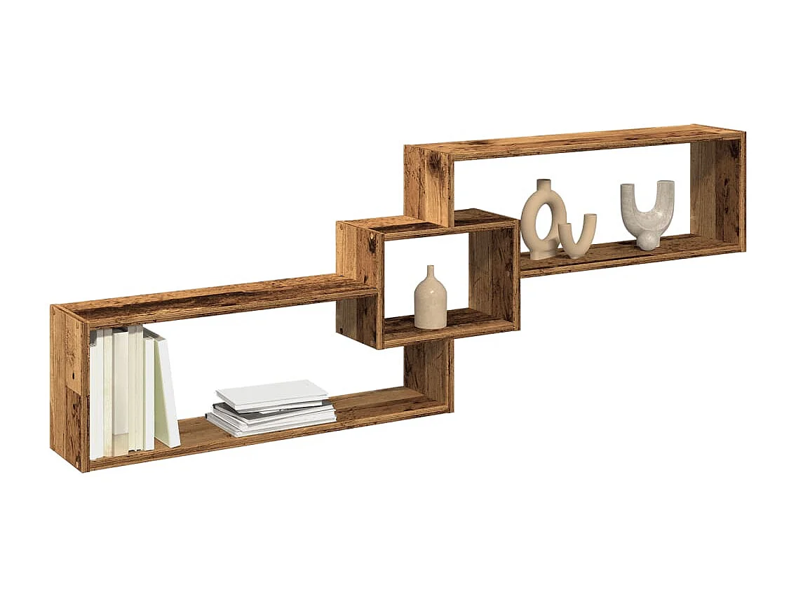 Wandschrank 158x18x53 cm Altholz-Optik Holzwerkstoff