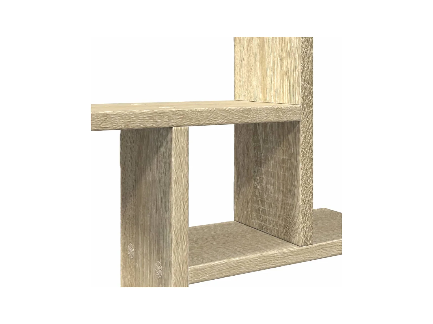 Étagères murales 2pcs chêne sonoma 38x12x38cm bois d'ingénierie