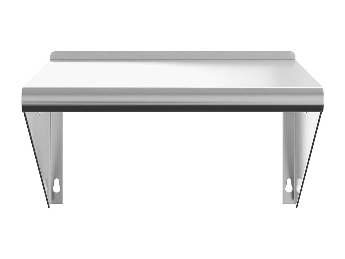 Étagère murale 50x45x31 cm argenté acier inoxydable