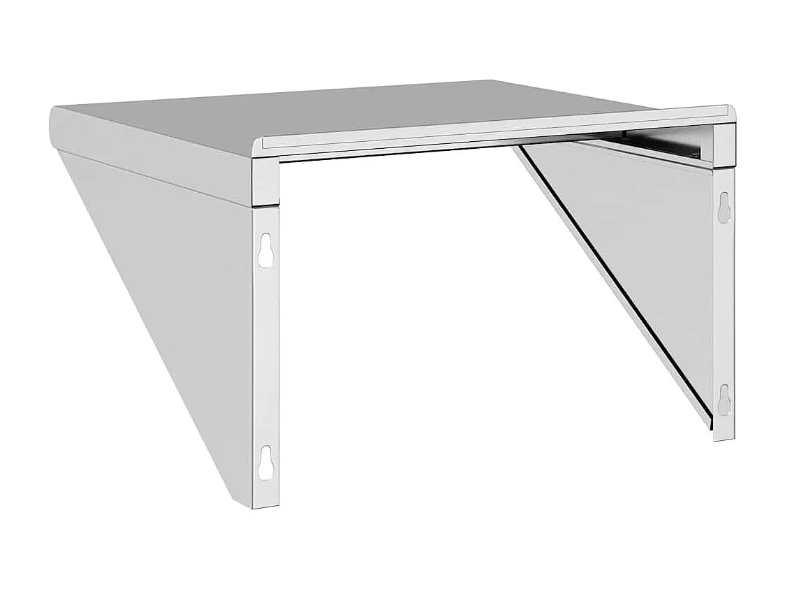 Étagère murale 50x45x31 cm argenté acier inoxydable