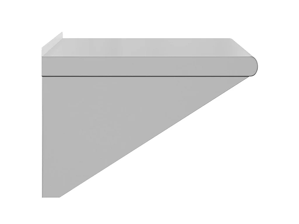 Étagère murale 50x45x31 cm argenté acier inoxydable