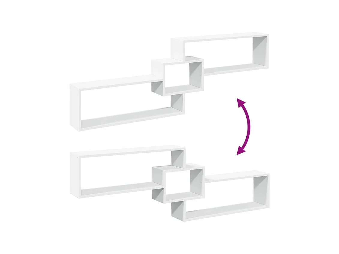 Armoire murale 158x18x53 cm blanc bois d'ingénierie