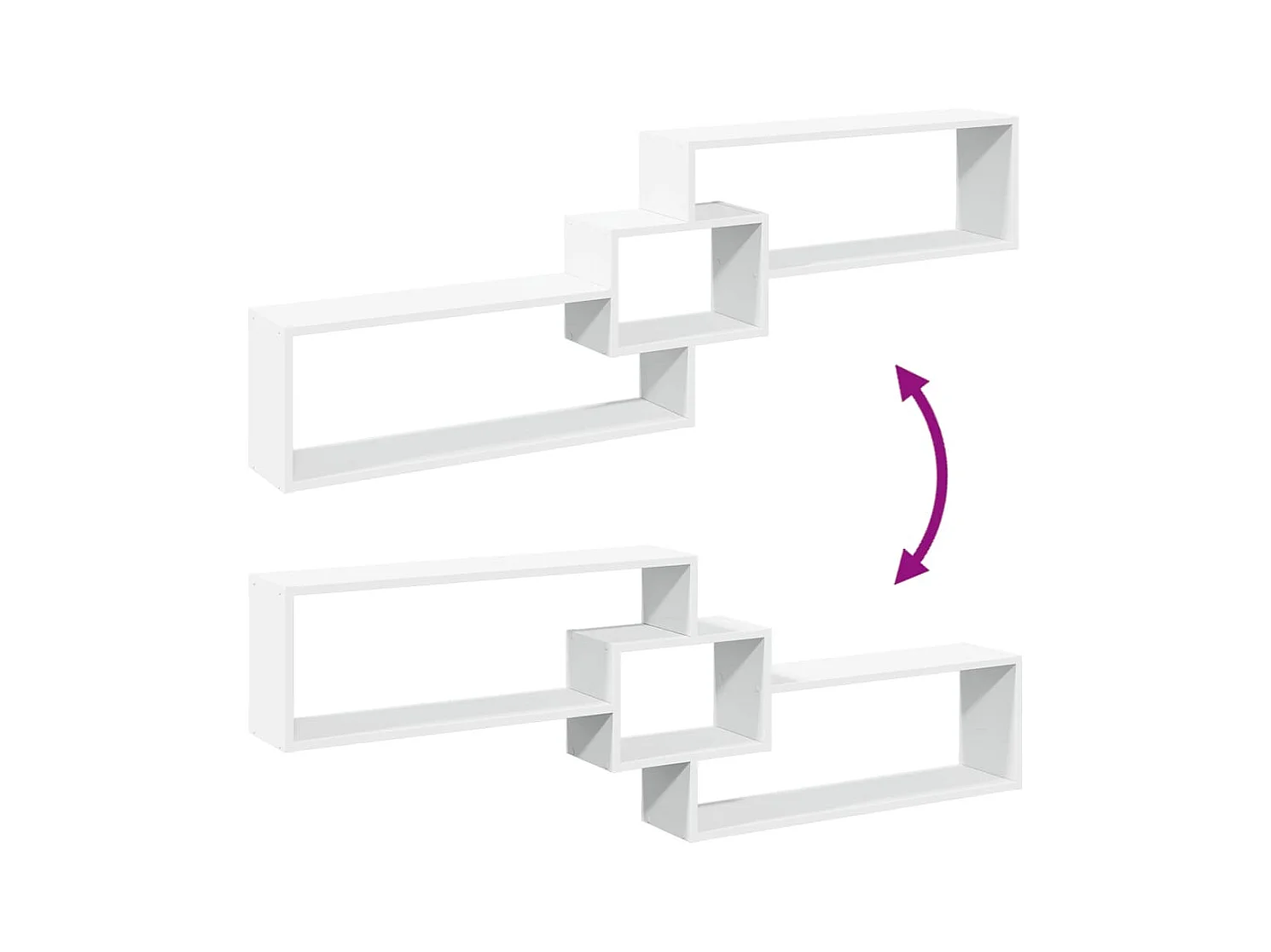 Armoire murale 158x18x53 cm blanc bois d'ingénierie