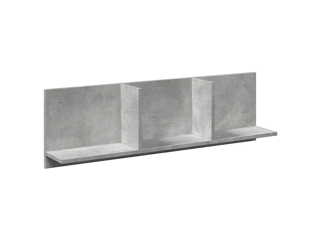 Armoire murale 100x16,5x30 cm gris béton bois d'ingénierie
