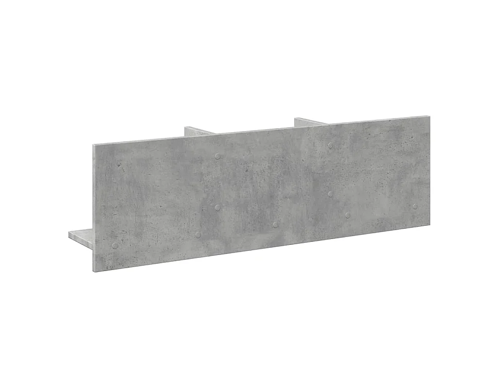 Wandkast 100x16,5x30 cm bewerkt hout betongrijs