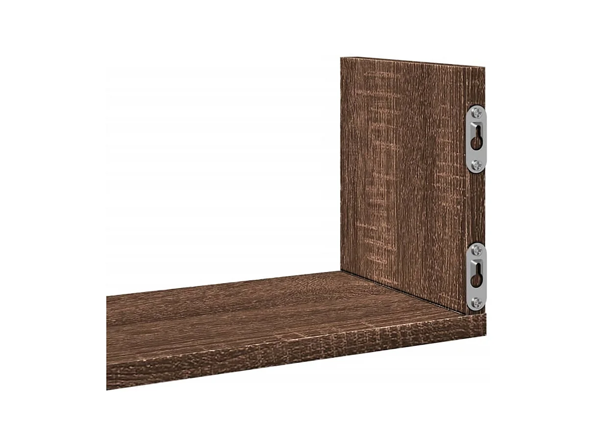 Wandregale 3 Stk. Eichen-Optik 58x18x18 cm Holzwerkstoff