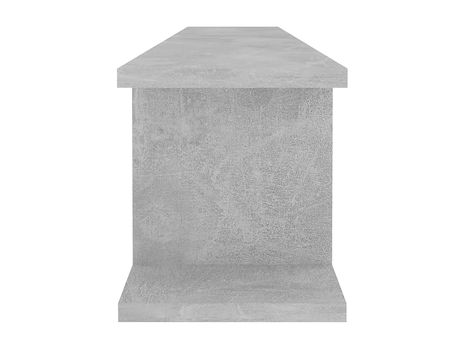 Estantes de parede 2 pcs 105x18x20cm contrapl. cinzento cimento