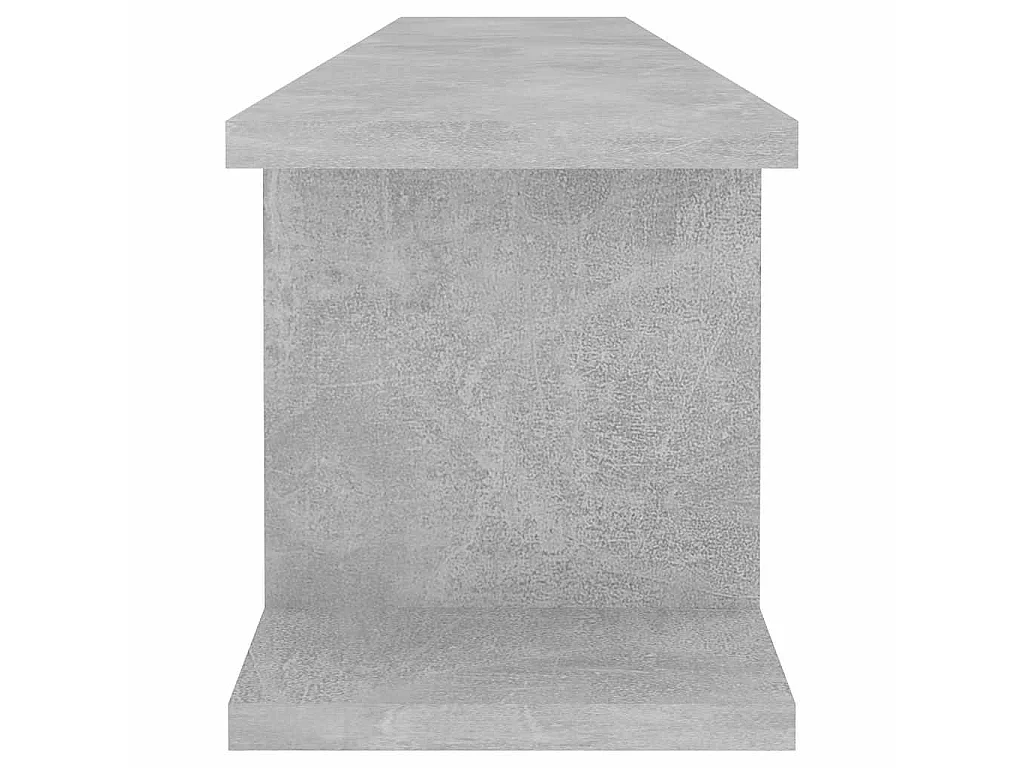 Estantes de parede 2 pcs 105x18x20cm contrapl. cinzento cimento
