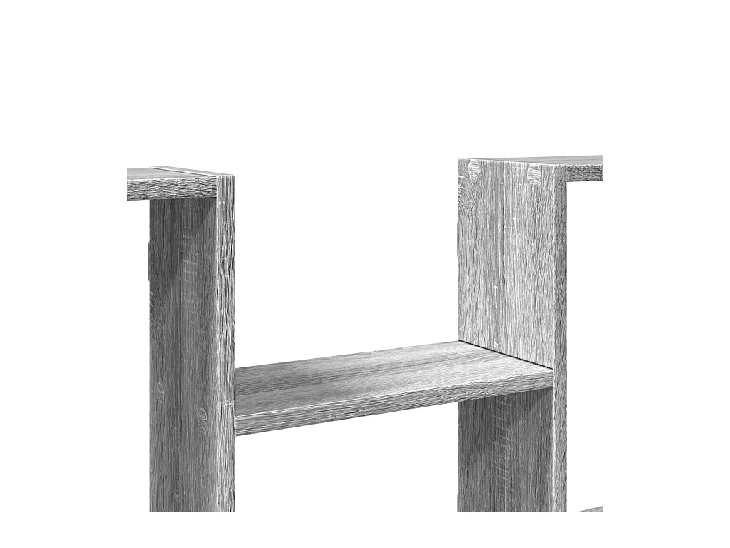 Wandschap 99x15x60 cm bewerkt hout grijs sonoma eikenkleurig