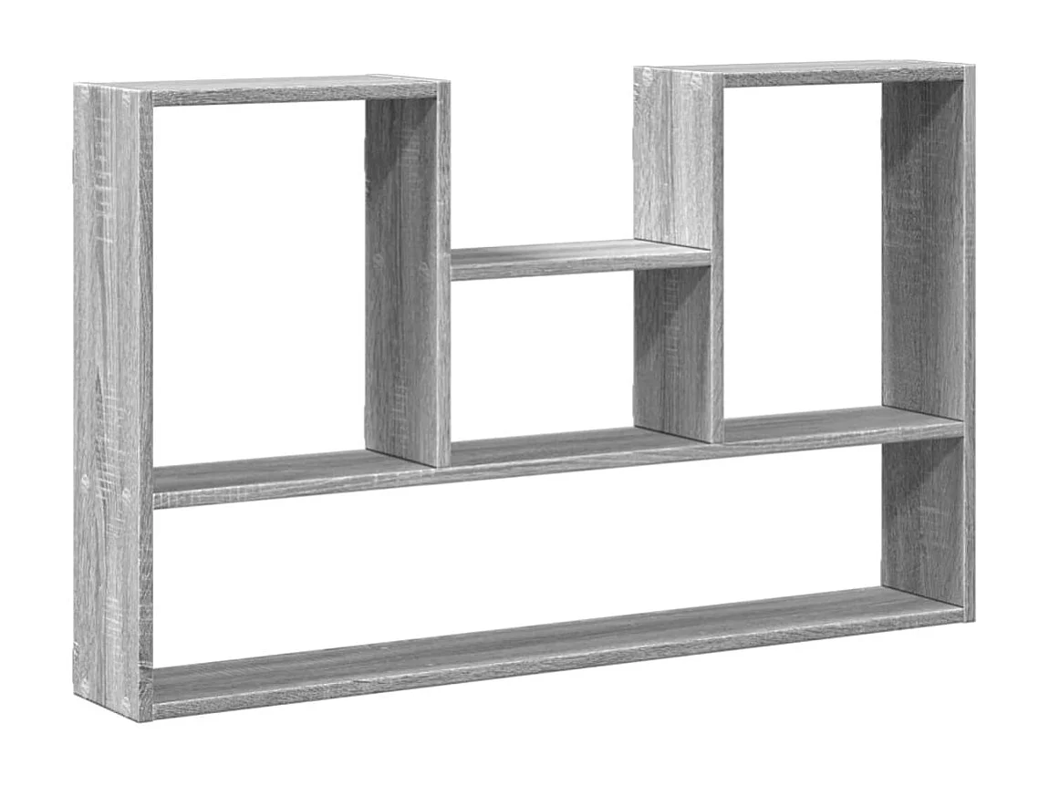 Étagère murale sonoma gris 99x15x60 cm bois ingénierie