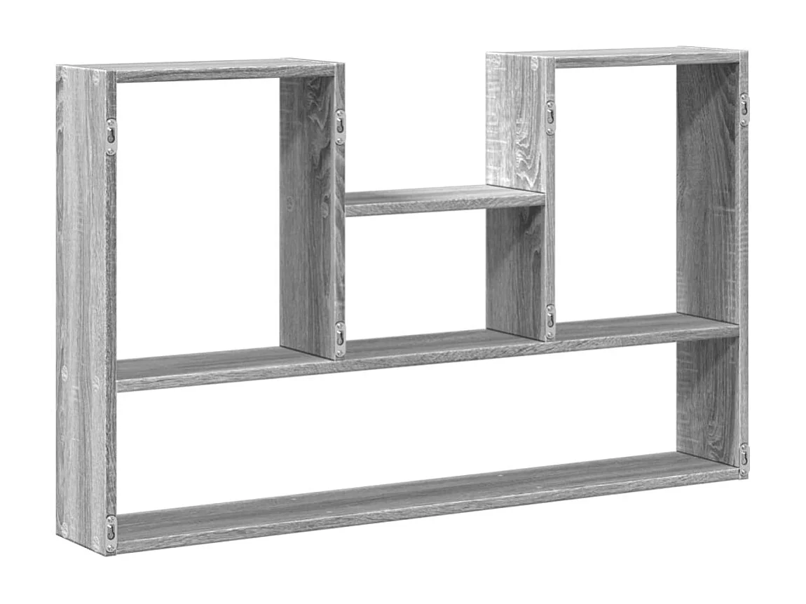 Wandregal Grau Sonoma 99x15x60 cm Holzwerkstoff