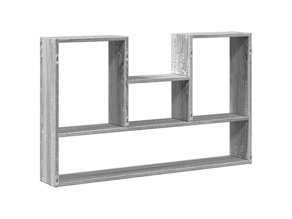 Étagère murale sonoma gris 99x15x60 cm bois ingénierie