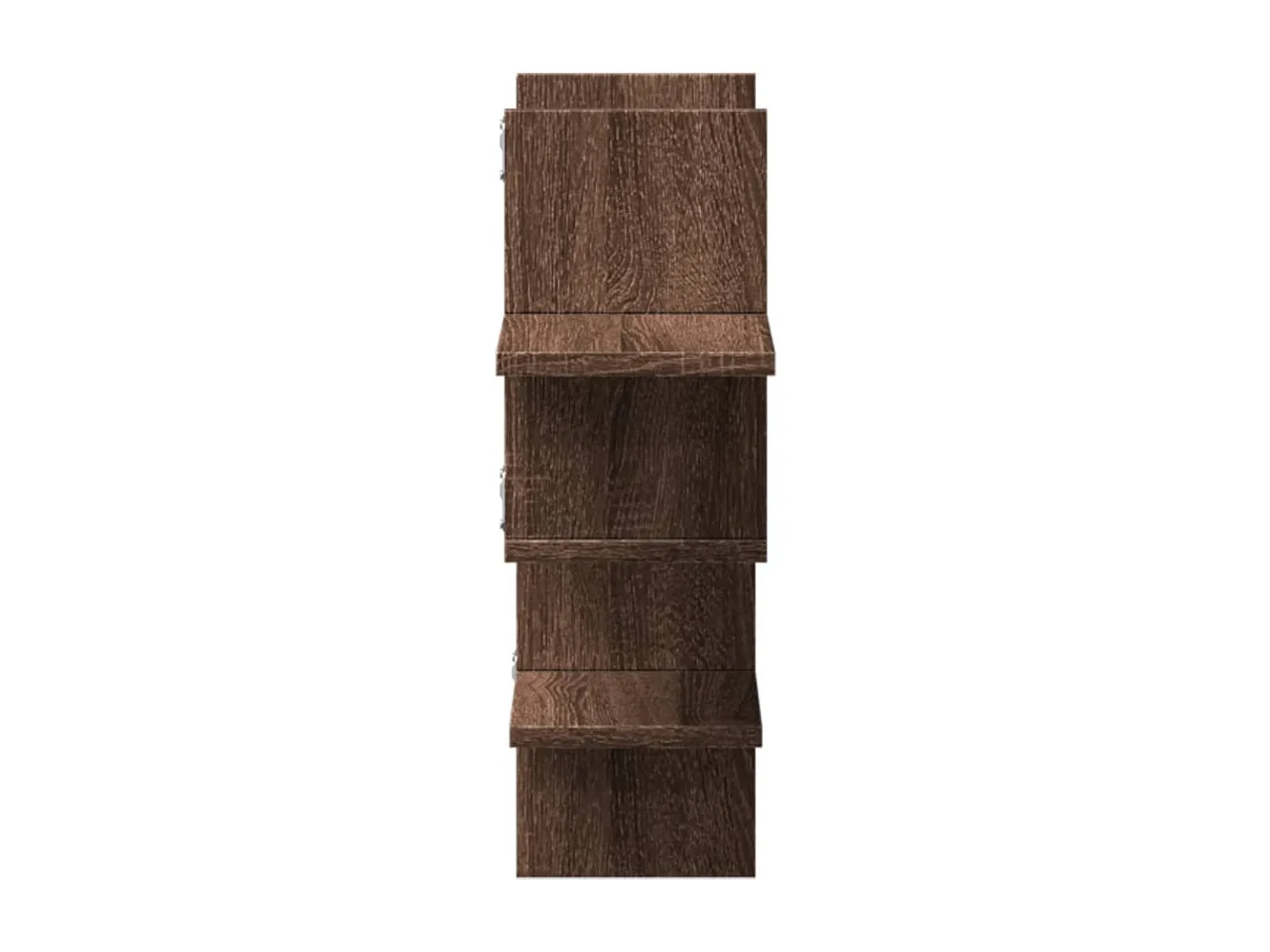Étagère murale chêne marron 124,5x18x60,5 cm bois d'ingénierie