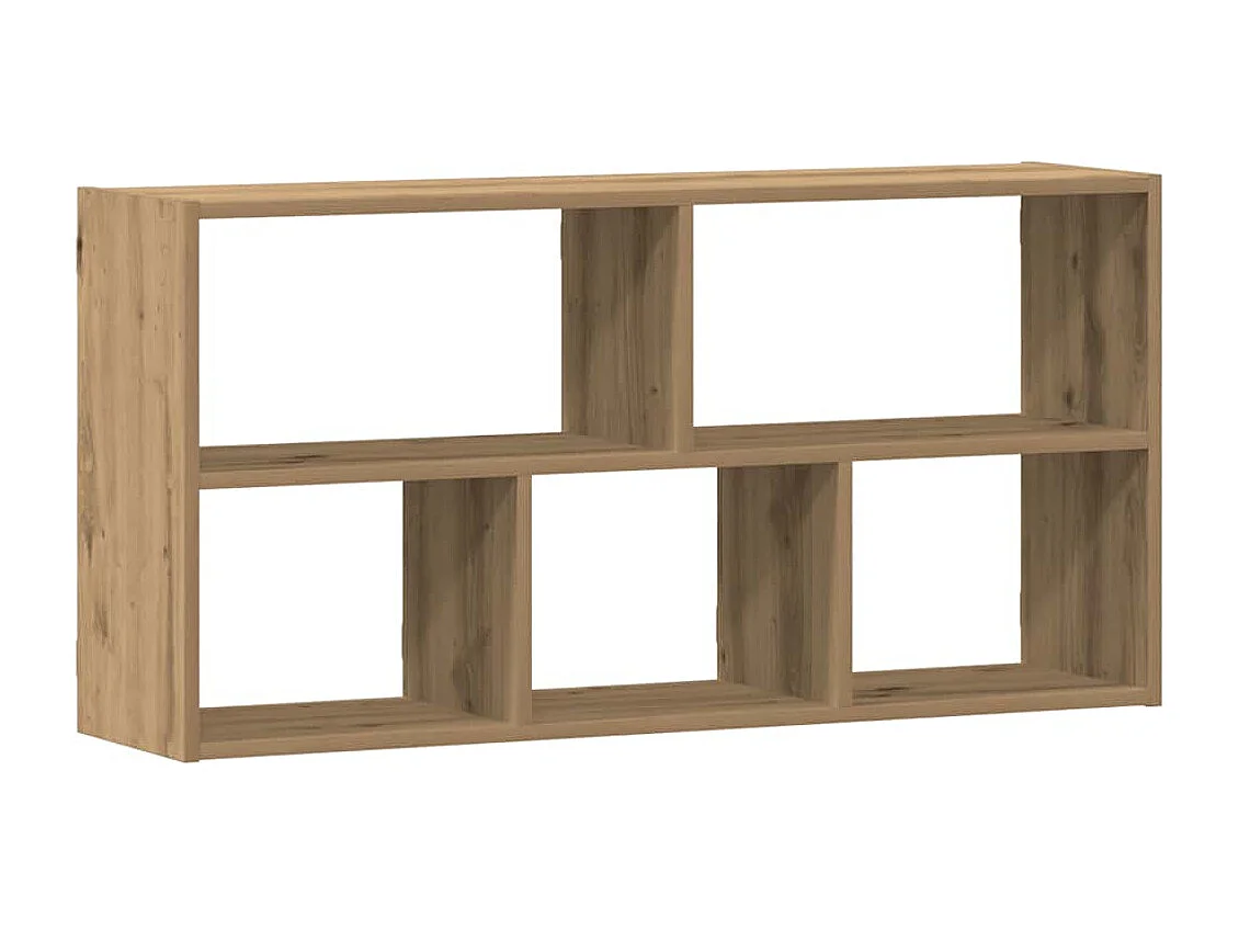 Scaffale a Parete Rovere Artigianale 100x25x50 cm in Truciolato