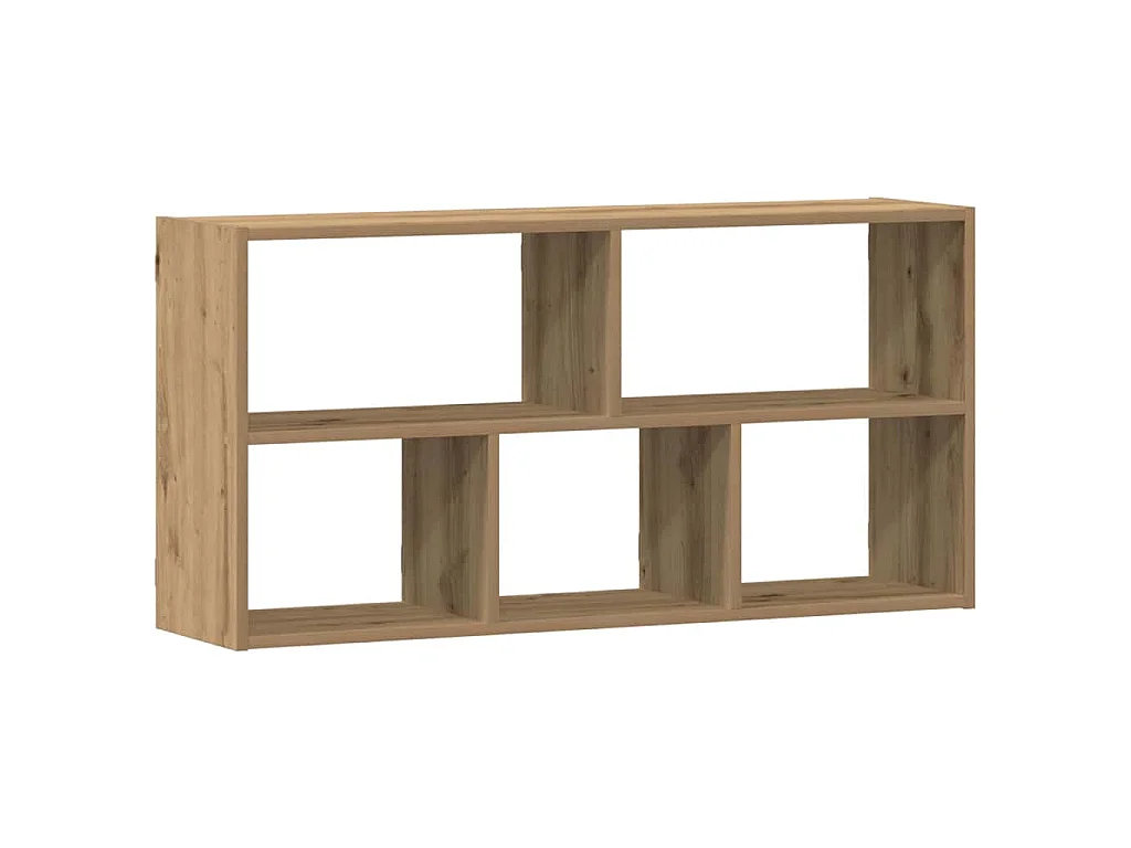 Scaffale a Parete Rovere Artigianale 100x25x50 cm in Truciolato