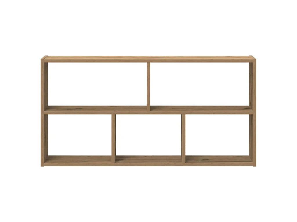 Scaffale a Parete Rovere Artigianale 100x25x50 cm in Truciolato