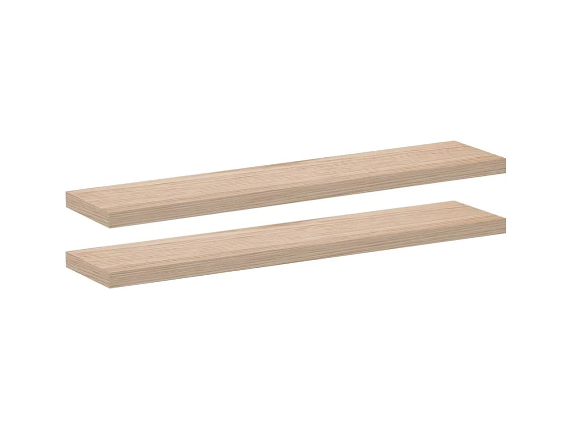 Étagères flottantes 2 pcs 110x23,5x4 cm bois d'ingénierie