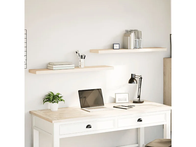 Prateleiras flutuantes 2 pcs 110x23,5x4 cm derivados de madeira