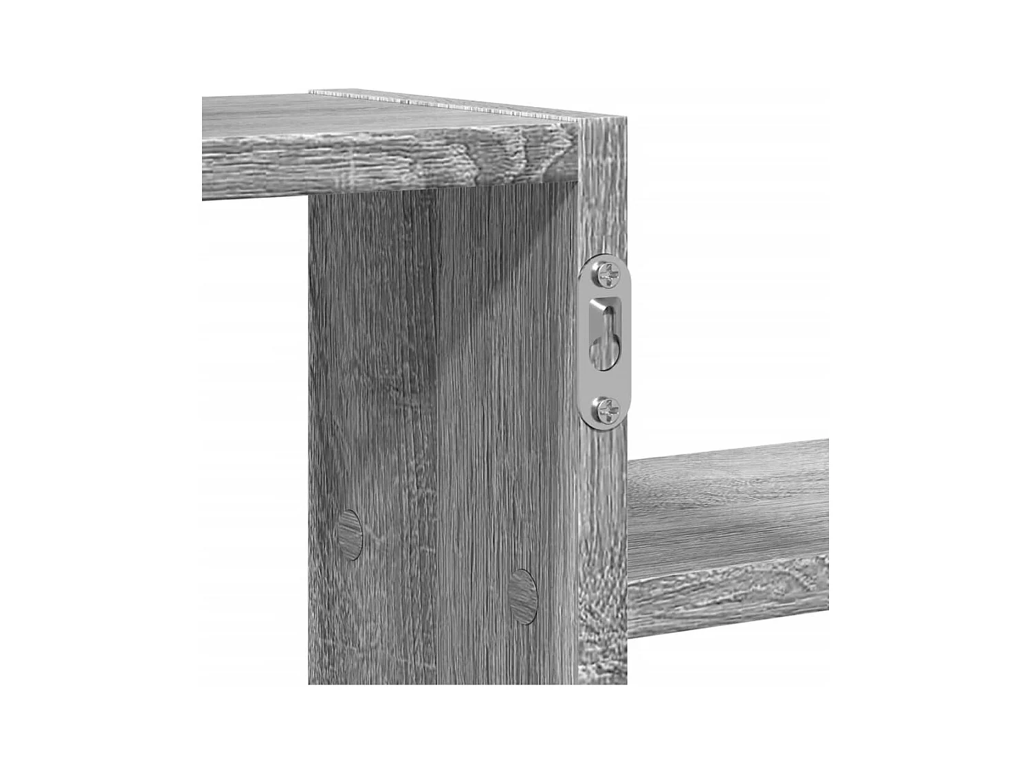 Étagère murale sonoma gris 104x15x49 cm bois ingénierie