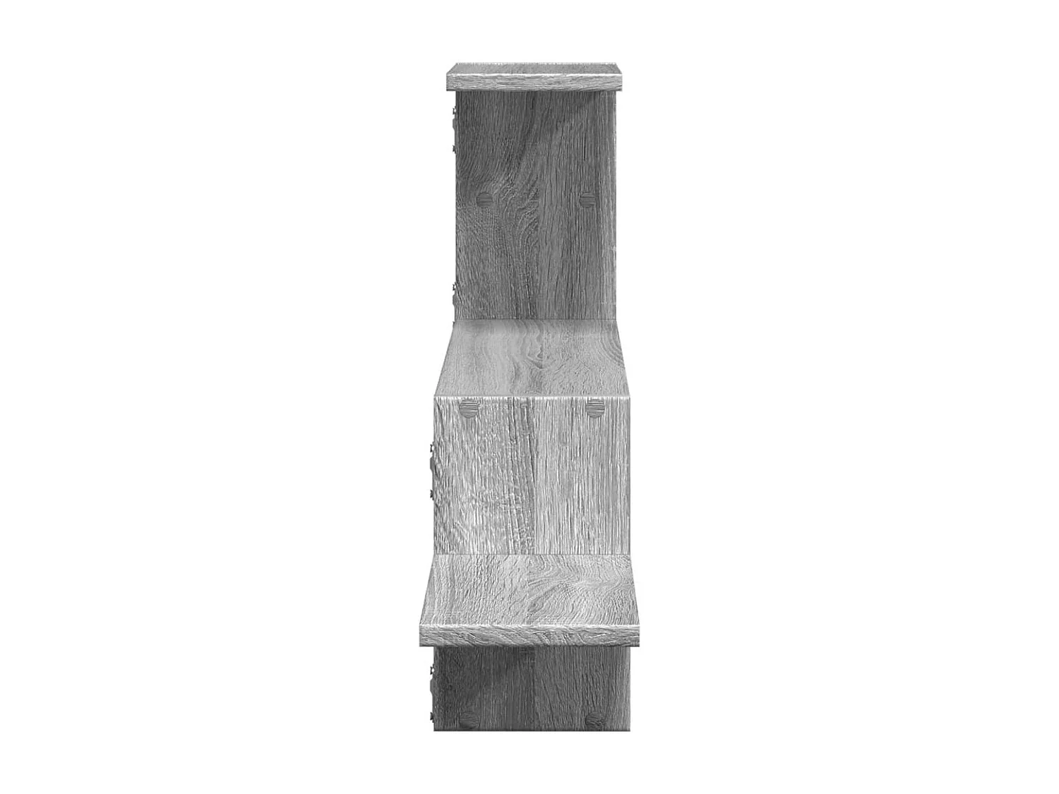 Wandschap 104x15x49 cm bewerkt hout grijs sonoma eikenkleurig