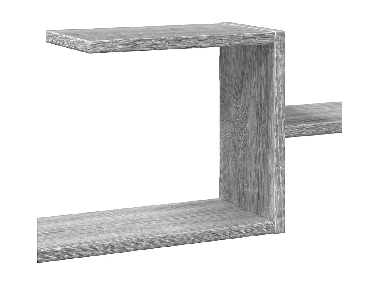 Wandschap 104x15x49 cm bewerkt hout grijs sonoma eikenkleurig