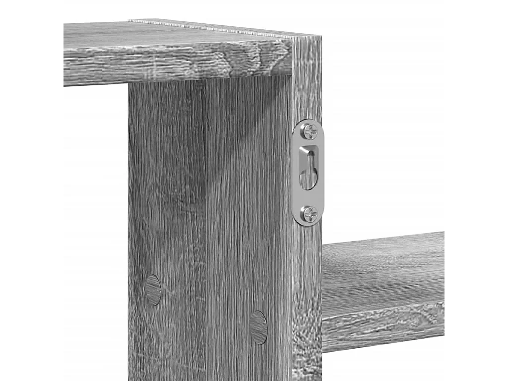 Étagère murale sonoma gris 104x15x49 cm bois ingénierie