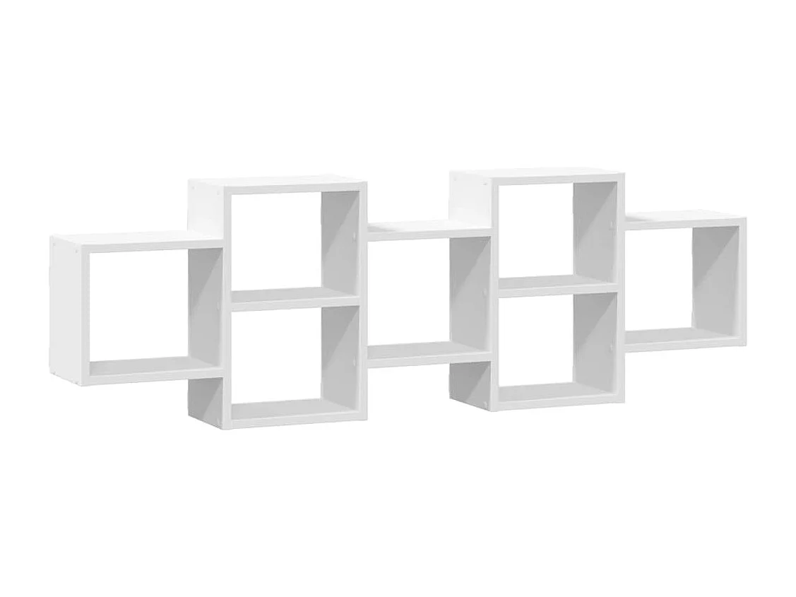Étagère murale blanc 129x18x42 cm bois d'ingénierie