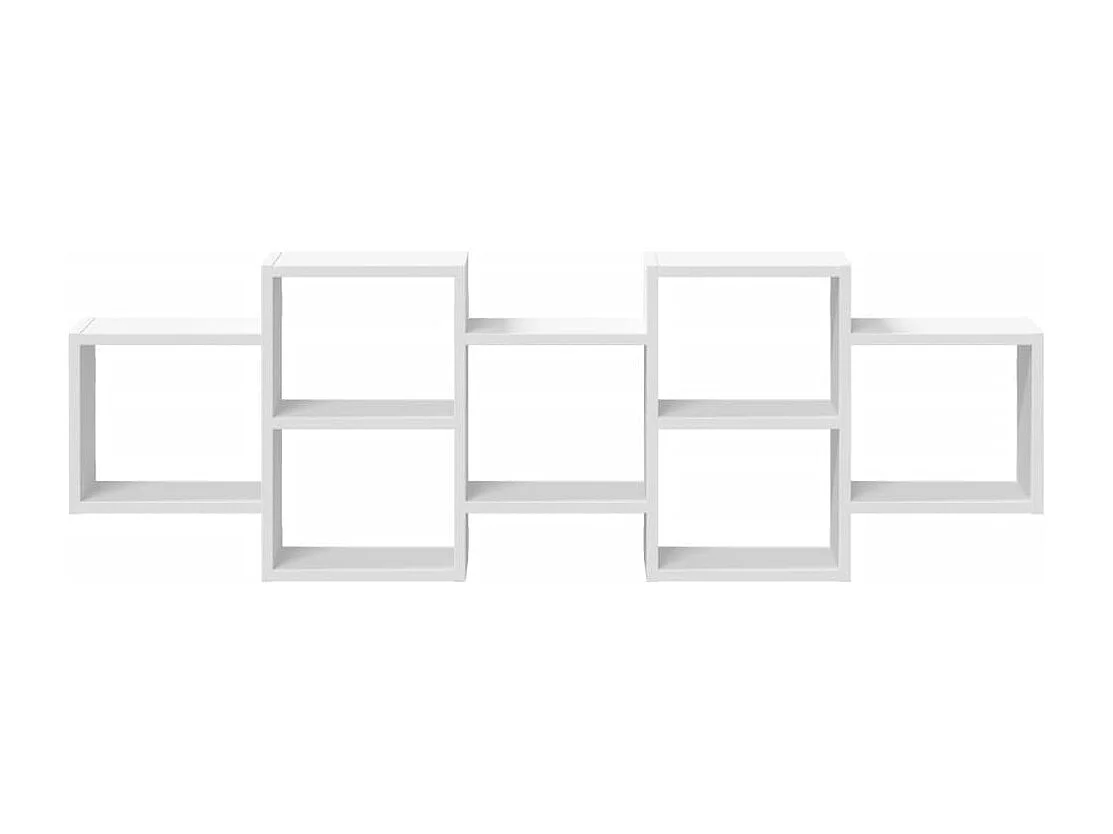 Étagère murale blanc 129x18x42 cm bois d'ingénierie