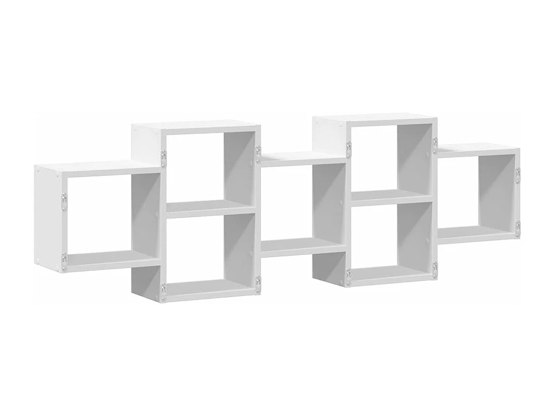 Étagère murale blanc 129x18x42 cm bois d'ingénierie