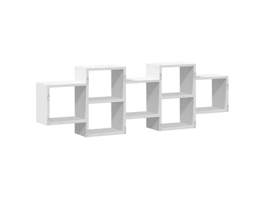 Étagère murale blanc 129x18x42 cm bois d'ingénierie