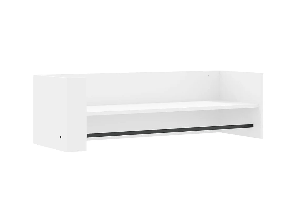 Étagère murale blanc 100x35x30,5 cm bois d'ingénierie