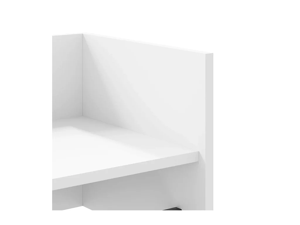 Étagère murale blanc 100x35x30,5 cm bois d'ingénierie