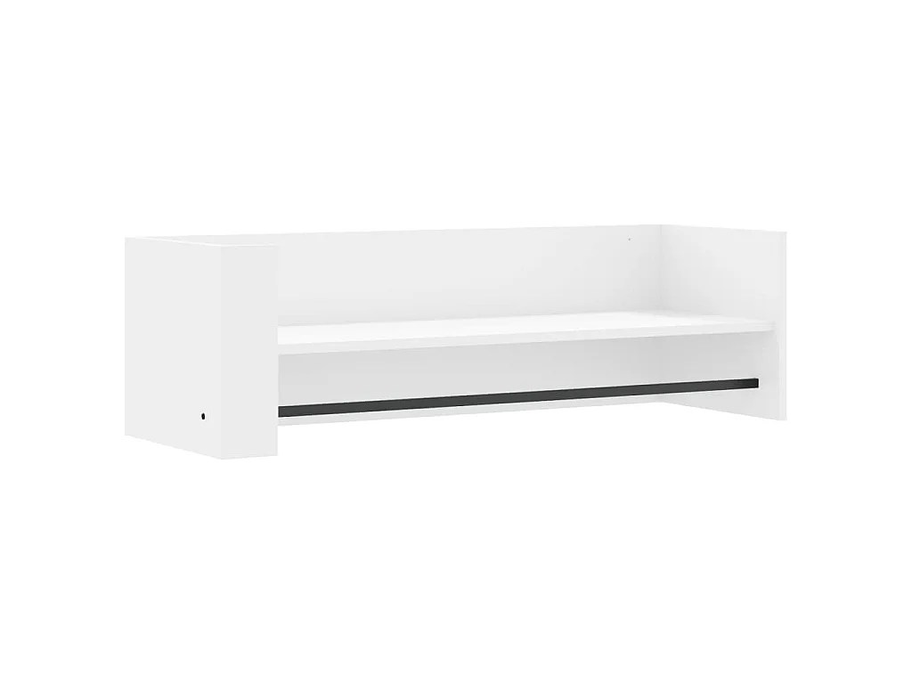 Étagère murale blanc 100x35x30,5 cm bois d'ingénierie
