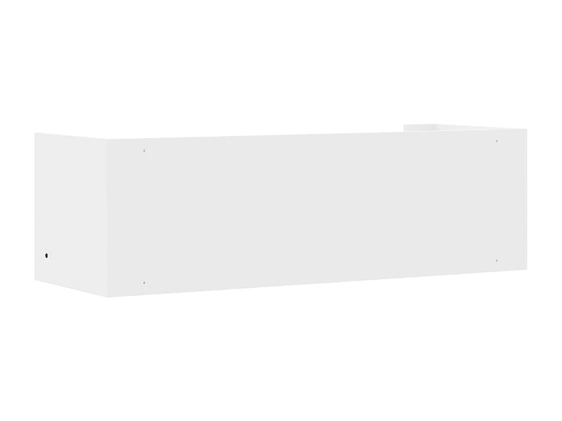 Étagère murale blanc 100x35x30,5 cm bois d'ingénierie
