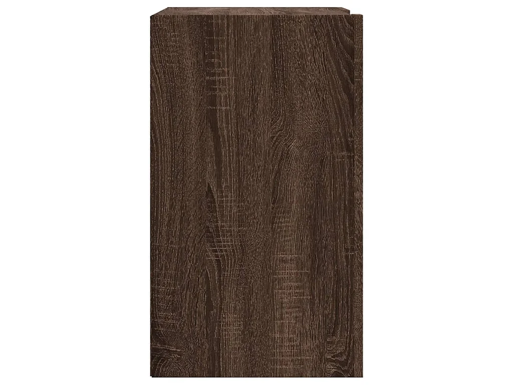 Wandkast 75x35x60 cm bewerkt hout bruin eikenkleurig