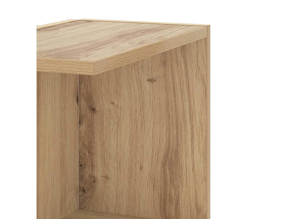 Étagère d'angle murale chêne artisanal bois d'ingénierie