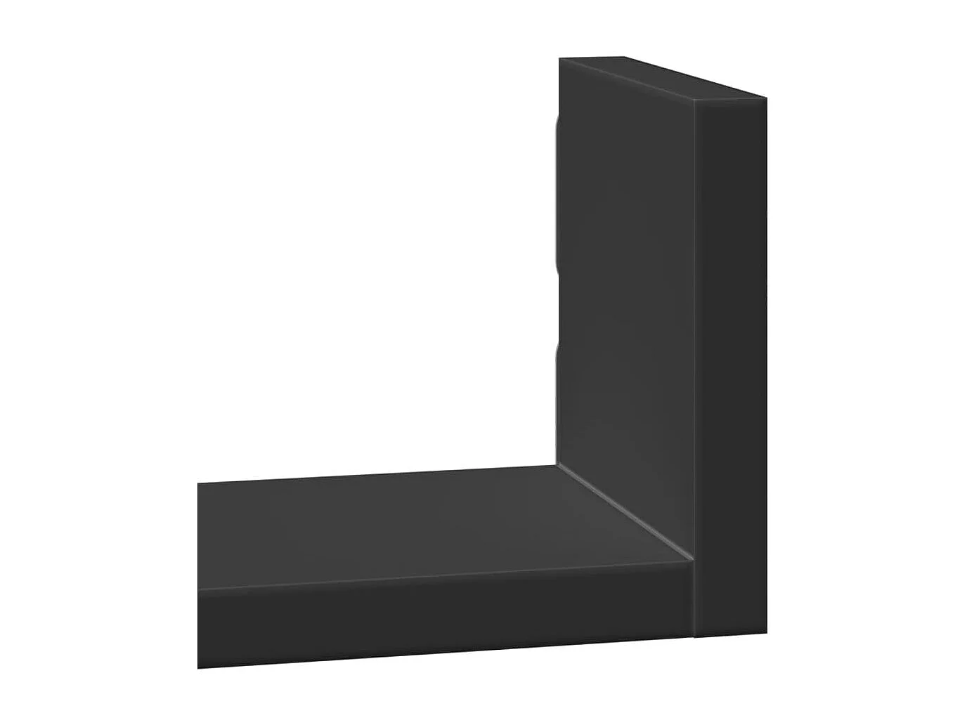 Étagères murales 3 pcs noir bois d'ingénierie