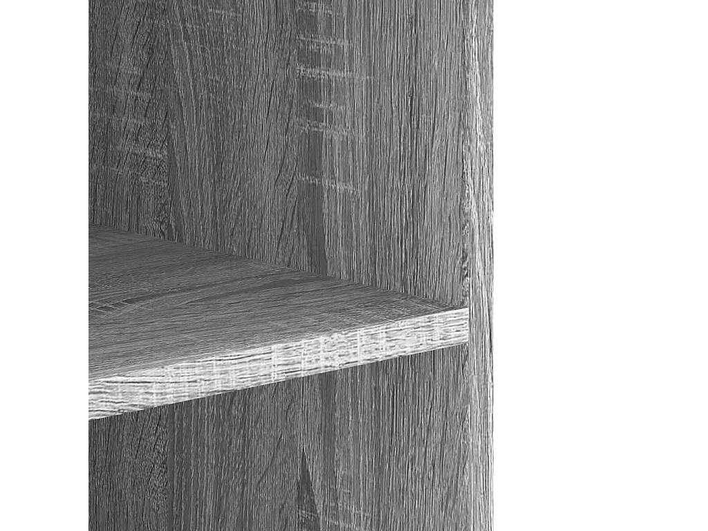 Wandregal Grau Sonoma 75x35x60 cm Holzwerkstoff