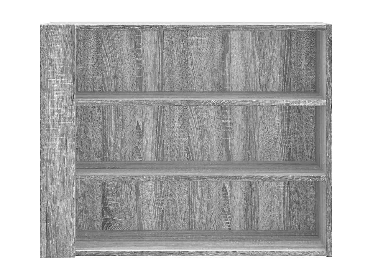 Armoire murale sonoma gris 75x35x60 cm bois d'ingénierie